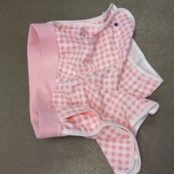 Champion Authentic Athleticwear Pink and White Checkered Top and Matching Shorts - Picture 14 of 16